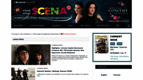 What Myscena.org website looked like in 2022 (2 years ago)
