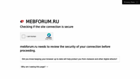 What Mebforum.ru website looked like in 2022 (1 year ago)