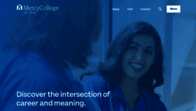 What Mercycollege.edu website looked like in 2022 (1 year ago)