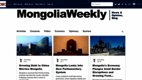 What Mongoliaweekly.org website looked like in 2022 (1 year ago)