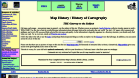 What Maphistory.info website looked like in 2022 (1 year ago)