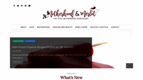 What Motherhoodandmerlot.com website looked like in 2022 (1 year ago)
