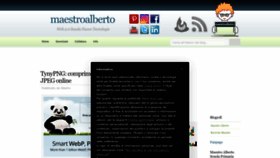 What Maestroalberto.it website looked like in 2022 (1 year ago)