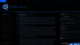 What Montalk.net website looked like in 2022 (1 year ago)