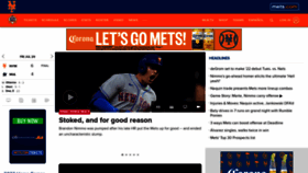 What Mets.com website looked like in 2022 (1 year ago)