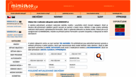 What Mimishop.cz website looked like in 2022 (1 year ago)