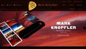 What Markknopfler.com website looked like in 2022 (2 years ago)
