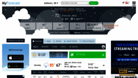 What Myforecast.com website looked like in 2022 (1 year ago)