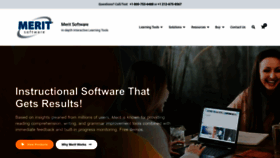 What Meritsoftware.com website looked like in 2022 (1 year ago)