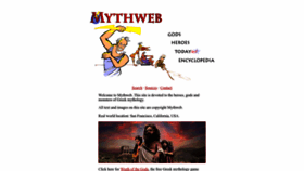 What Mythweb.com website looked like in 2022 (1 year ago)