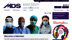 What Massdental.org website looked like in 2022 (1 year ago)