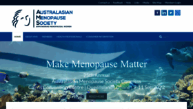 What Menopause.org.au website looked like in 2022 (1 year ago)