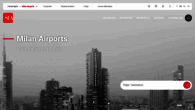 What Milanairports.com website looked like in 2022 (1 year ago)