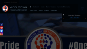 What Middletownk12.org website looked like in 2022 (3 years ago)