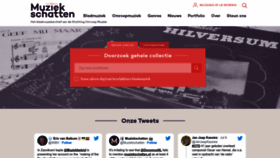 What Muziekschatten.nl website looked like in 2022 (1 year ago)