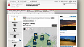 What Meteoswiss.ch website looked like in 2022 (1 year ago)