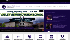 What Mapleton.us website looked like in 2022 (1 year ago)