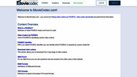 What Moviecodec.com website looked like in 2022 (2 years ago)