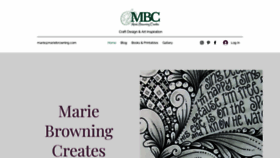 What Mariebrowning.com website looked like in 2022 (1 year ago)
