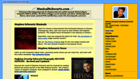 What Musicalschwartz.com website looked like in 2022 (1 year ago)