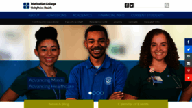 What Methodistcol.edu website looked like in 2022 (1 year ago)