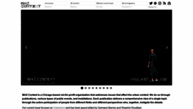 What Mascontext.com website looked like in 2022 (2 years ago)