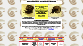 What Manandmollusc.net website looked like in 2022 (2 years ago)