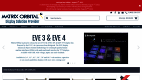 What Matrixorbital.com website looked like in 2022 (1 year ago)
