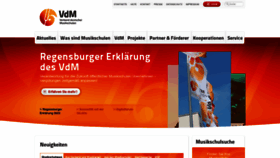 What Musikschulen.de website looked like in 2022 (3 years ago)