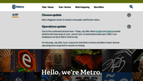 What Metro-region.org website looked like in 2022 (1 year ago)