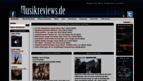 What Musikreviews.de website looked like in 2022 (1 year ago)