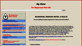 What Mgwater.com website looked like in 2022 (1 year ago)