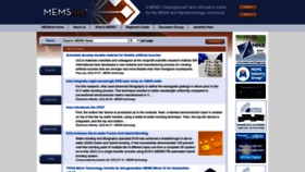 What Memsnet.org website looked like in 2022 (2 years ago)