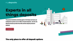 What Mydeposits.co.uk website looked like in 2022 (1 year ago)