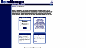 What Metromanager.com website looked like in 2022 (1 year ago)