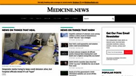 What Medicine.news website looked like in 2022 (1 year ago)