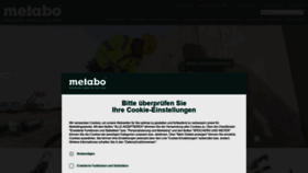 What Metabo.de website looked like in 2022 (1 year ago)