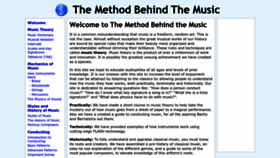 What Method-behind-the-music.com website looked like in 2022 (1 year ago)
