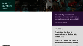 What Marcysutton.com website looked like in 2022 (2 years ago)