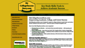 What Mycollegesuccessstory.com website looked like in 2022 (1 year ago)