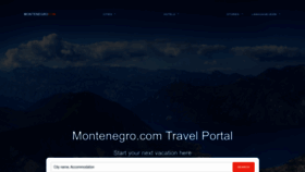 What Montenegro.com website looked like in 2022 (1 year ago)