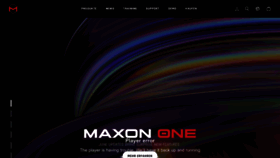 What Maxon.de website looked like in 2022 (1 year ago)