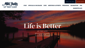 What Millfalls.com website looked like in 2022 (2 years ago)