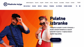What Mladinska.com website looked like in 2022 (1 year ago)