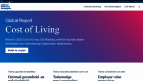 What Mercer.nl website looked like in 2022 (2 years ago)