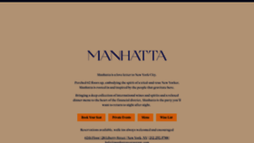 What Manhattarestaurant.com website looked like in 2022 (1 year ago)
