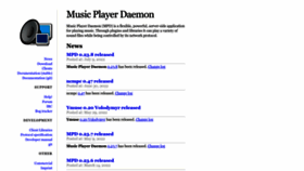 What Musicpd.org website looked like in 2022 (1 year ago)