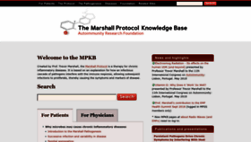 What Mpkb.org website looked like in 2022 (1 year ago)