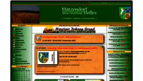 What Matzendorf.at website looked like in 2022 (4 years ago)