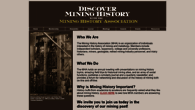 What Mininghistoryassociation.org website looked like in 2022 (1 year ago)